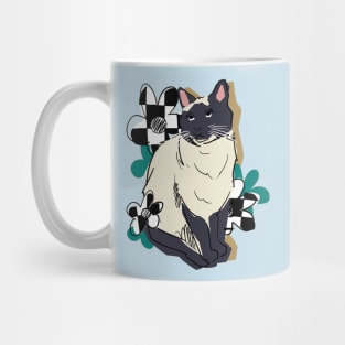 Floral cat Mug